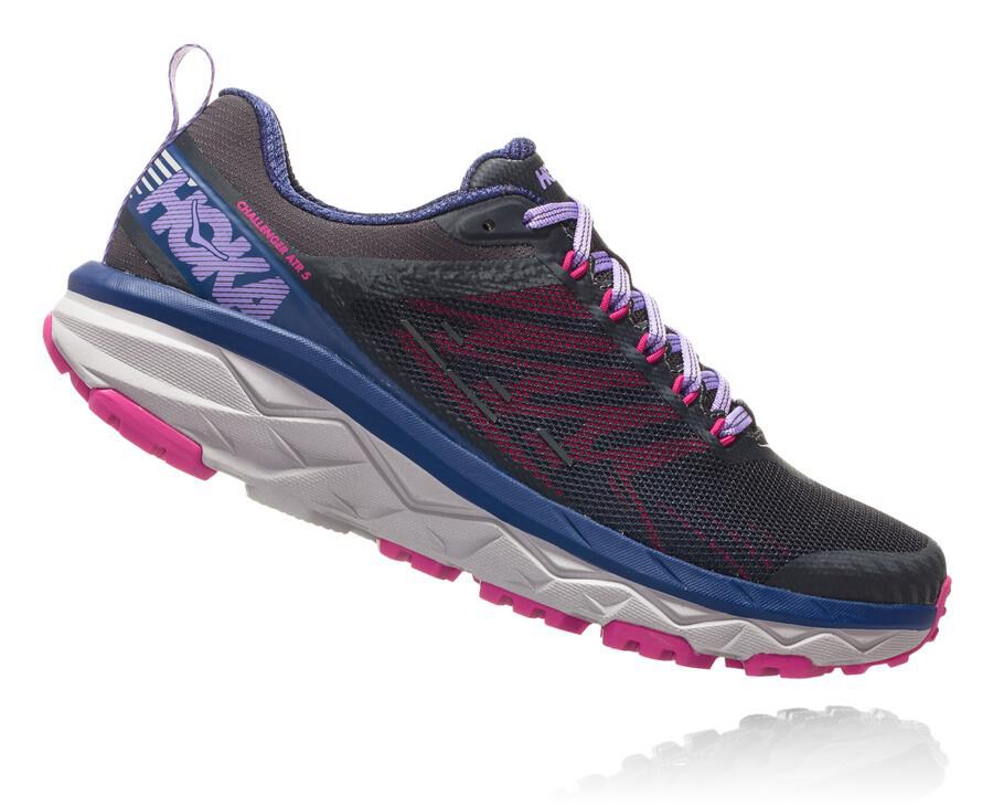 Tenis Trail Hoka One One Feminino Pretas - Challenger Atr 5 - 807-XRZUPA